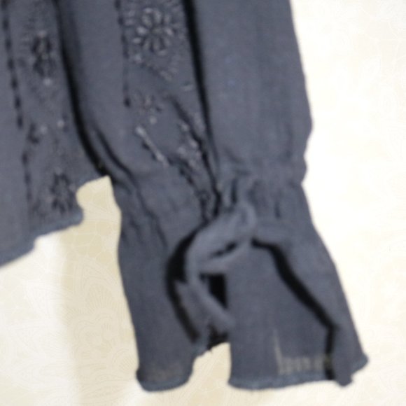 BILLBASS JEANS Black Accent Stitching Adjustable Wrists Front Long Sleev… - Picture 11 of 15